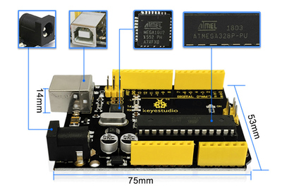 KEYESTUDIO UNO R3 development board KS0001, συμβατό με Arduino