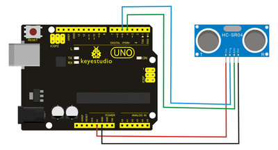 KEYESTUDIO HR-SR04 ultrasonic module KS0328, μπλε, 3τμχ