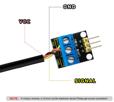 KEYESTUDIO αισθητήρας ανίχνευσης θερμοκρασίας DS18B20