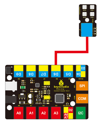 KEYESTUDIO EASY plug 2812 2x2 RGB module KS0370