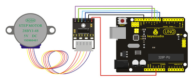 KEYESTUDIO stepper motor driver module και stepper motor KS0140, 5V