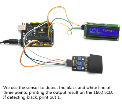 KEYESTUDIO 3-channel infrared line tracking sensor KS0453