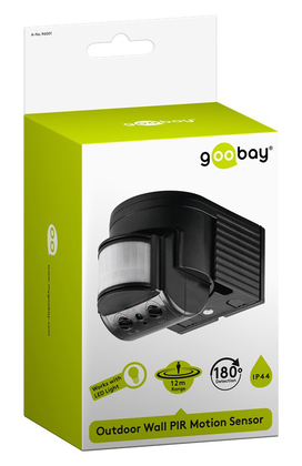 GOOBAY ανιχνευτής κίνησης PIR 96001, IP44, 180°, 12m