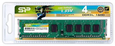 SILICON POWER μνήμη DDR3L UDIMM SP004GLLTU160N02, 4GB, 1600MHz, CL11