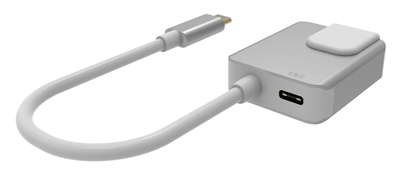 POWERTECH αντάπτορας δικτύου PTH-056, USB-C, 1000Mbps, 65W PD, ασημί