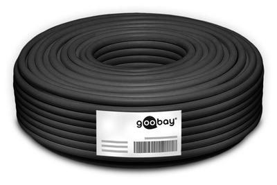 GOOBAY καλώδιο δικτύου 53867, CAT 7 S/FTP, Copper, 50m, μαύρο