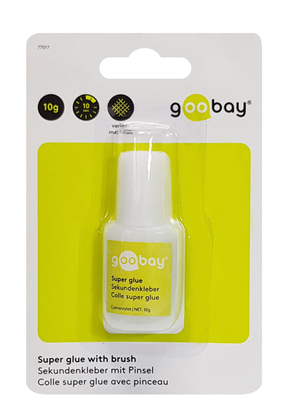 GOOBAY κόλλα Super Glue με πινέλο 77017, 10g