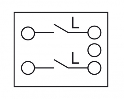 DELOCK module διακόπτης Easy 45 81360, μονός, 2-pole, 1-way, λευκός