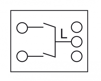 DELOCK module διακόπτης Easy 45 81363, διπλός, 1-pole, 1-way, λευκός