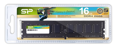 SILICON POWER μνήμη DDR4 UDIMM SP016GBLFU266X02, 16GB, 2666MHz, CL19