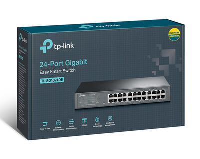 TP-LINK Easy Smart Switch TL-SG1024DE, 24-port 10/100/1000Mbps, Ver 4.20