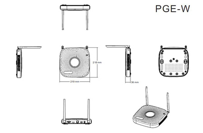 LONGSE NVR καταγραφικό NVR2108PGEW WiFi, H.265/H.264, 8 κανάλια