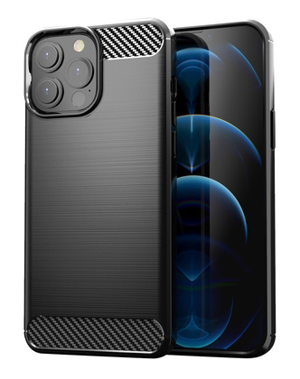 POWERTECH Θήκη Carbon MOB-1656 για iPhone 13 Pro Max, μαύρη