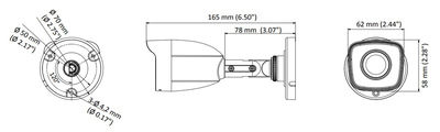 HIKVISION HIWATCH υβριδική κάμερα HWT-B120-M, 2.8mm, 2MP, IP66