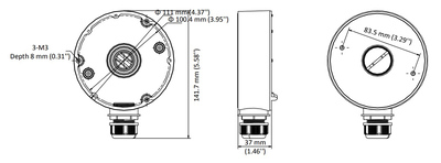 HIKVISION HIWATCH βάση κάμερας DS-1280ZJ-DM18, μεταλλική, λευκή