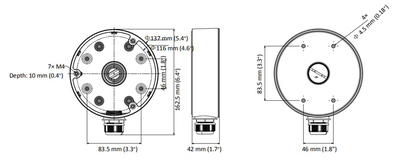 HIKVISION HIWATCH βάση κάμερας DS-1280ZJ-DM21, μεταλλική, λευκή