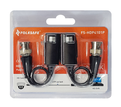 FOLKSAFE παθητικό Video Balun FS-HDP4101P για κάμερες