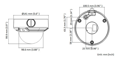 HIKVISION HIWATCH IP κάμερα HWI-D640H-Z, POE, 2.8-12mm, 4MP, IP67 & IK10