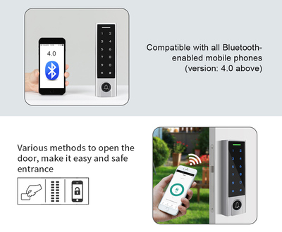 SECUKEY αυτόνομο πληκτρολόγιο πρόσβασης SCK-H3-BT, αδιάβροχο, Bluetooth