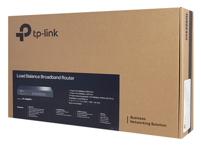 TP-LINK load balance broadband router TL-R480T+, 5x Ethernet port, Ver 9