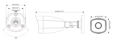 HIKVISION HIWATCH IP κάμερα HWI-B121H, POE, 2.8mm, 2MP, IP67