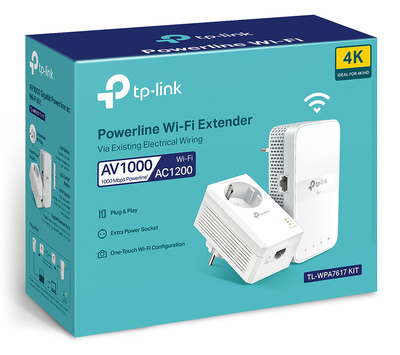 TP-LINK Powerline ac Wi-Fi Kit TL-WPA7617, AV1000 Gigabit, Ver. 1.0 TP-LINK Powerline ac Wi-Fi Kit TL-WPA7617, AV1000 Gigabit, Ver. 1.0
