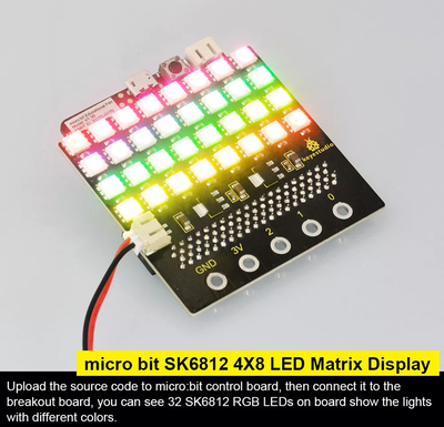 KEYESTUDIO SK6812 4x8 LED dot matrix shield KS0315 για Micro:bit