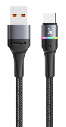 USAMS καλώδιο USB-C σε USB US-SJ536, 66W, 480Mbps, 1.2m, μαύρο