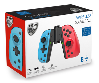 ROAR ασύρματο JoyCon gamepad RR-0015 για Nintendo Switch, μπλε & κόκκινο