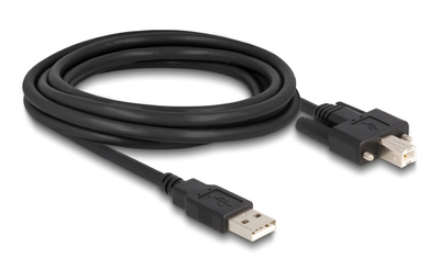 DELOCK καλώδιο USB σε USB Type B 87215, 3m, μαύρο