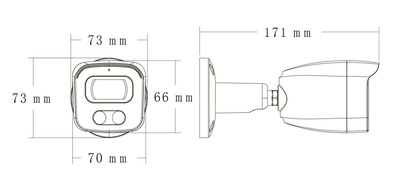 LONGSE IP κάμερα BMSAFG200WH, 2.8mm, 2MP, αδιάβροχη IP67, PoE