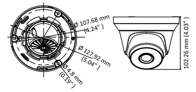 HIKVISION HIWATCH υβριδική κάμερα HWT-T220-M, 2.8mm, 2MP, IP66, IR 40m