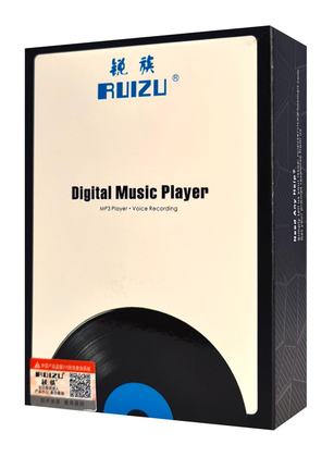 RUIZU MP3 player M8 με ηχείο, 1.54", 16GB, BT, ελληνικό μενού, μαύρο