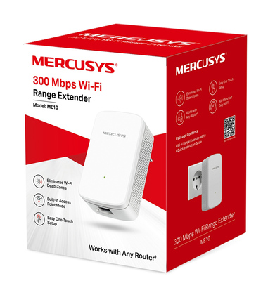 MERCUSYS Wi-Fi range extender ME10, 300Mbps, Ver. 1.0