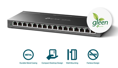 TP-LINK Easy Smart Switch TL-SG116E, 16-Port Gigabit, Ver. 1.2