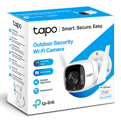 TP-LINK smart camera Tapo-C320WS, 2K QHD, outdoor, two-way audio, V. 1.0 TP-LINK smart camera Tapo-C320WS, 2K QHD, outdoor, two-way audio, V. 1.0