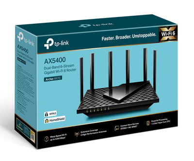 TP-LINK Router Archer AX73, WiFi 6, 5400Mbps AX5400, Dual Band, Ver. 1.0