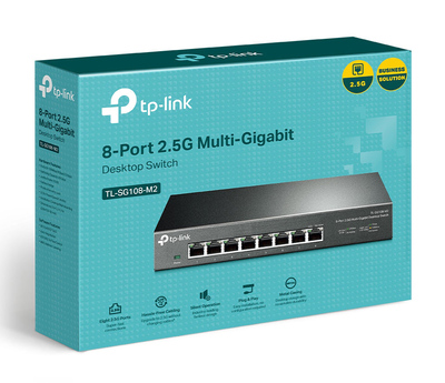 TP-LINK Multi-Gigabit Desktop Switch TL-SG108-M2, 8-Port 2.5G, Ver. 1.0 TP-LINK Multi-Gigabit Desktop Switch TL-SG108-M2, 8-Port 2.5G, Ver. 1.0