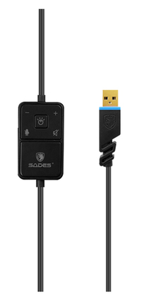 SADES Gaming Headset Locust Plus, USB, 7.1CH με 40mm ακουστικά