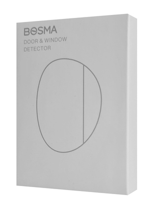 BOSMA ασύρματη μαγνητική παγίδα BSM-DS0001, 915/868/433MHz, λευκή