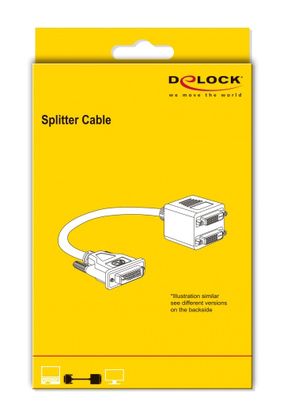 DELOCK splitter HDMI σε 2x HDMI θηλυκό 65226 με Ethernet, 1080p, μαύρο