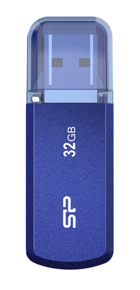 SILICON POWER USB Flash Drive Helios 202, 32GB, USB 3.2, μπλε