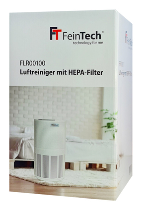 FEINTECH καθαριστής αέρα FLR00100 με φίλτρο HEPA13, 5 ταχύτητες, λευκός