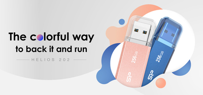 SILICON POWER USB Flash Drive Helios 202, 32GB, USB 3.2, ροζ χρυσό