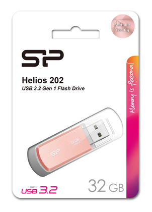 SILICON POWER USB Flash Drive Helios 202, 32GB, USB 3.2, ροζ χρυσό