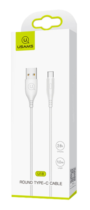 USAMS καλώδιο USB-C σε USB US-SJ267, 10W, 1m, λευκό