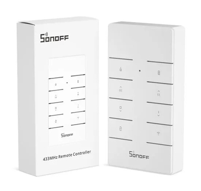 SONOFF remote controller RM433R2, 433MHz, λευκό