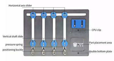 BEST βάση motherboard BST-001Q για επισκευή smartphone, 4-axis, 15x20cm