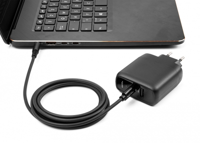 DELOCK καλώδιο τροφοδοσίας 87972, USB-C σε HP 7.4x5.0mm, 1.5m, μαύρο