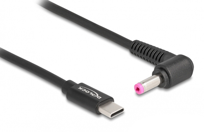 DELOCK καλώδιο τροφοδοσίας 87973, USB-C σε HP 4.8x1.7mm, 1.5m, μαύρο